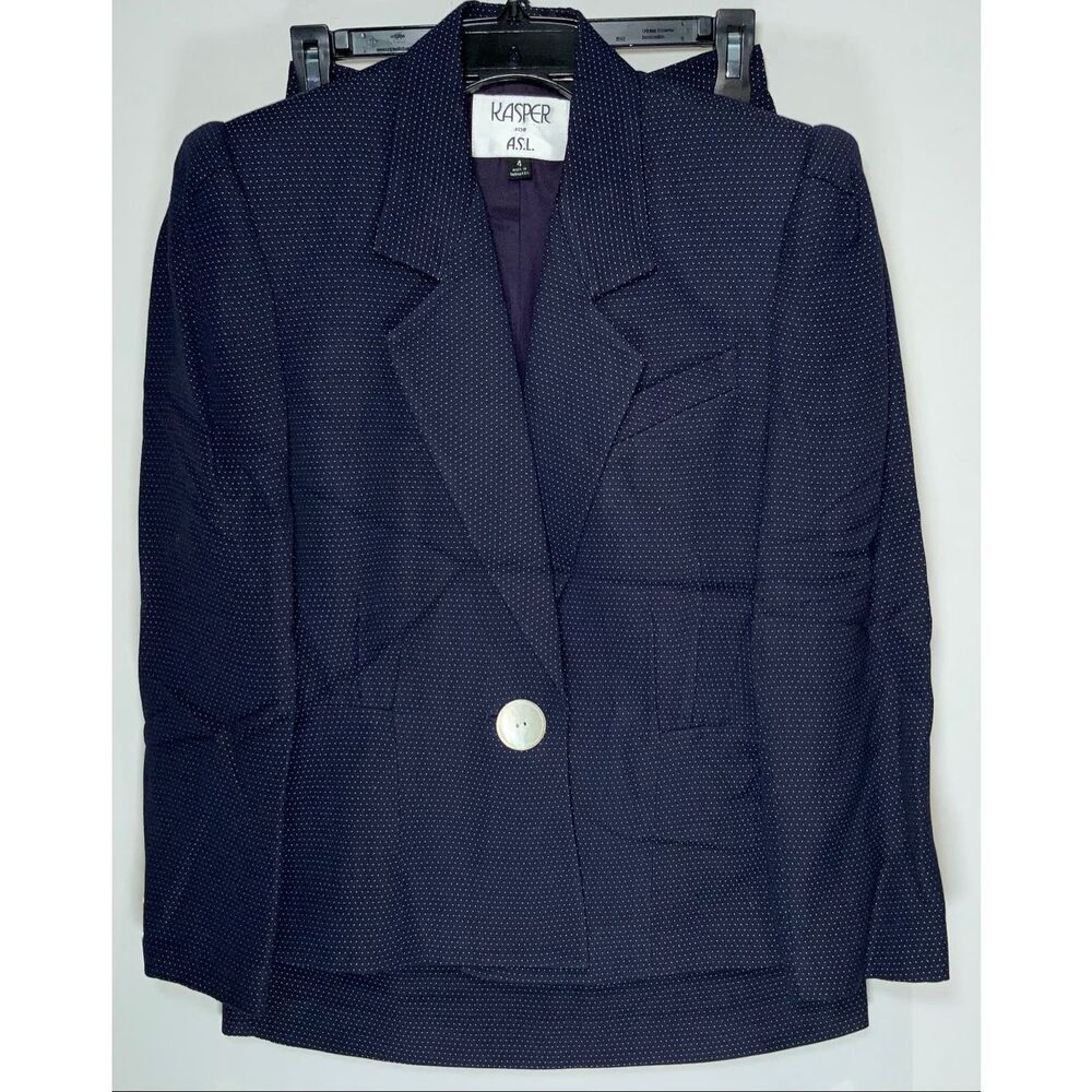 Kasper for ASL vintage 90s skirt suit size 4